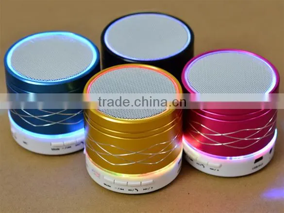 2015 New Round Portable Music Mini Wireless Bluetooth Speaker with FM Radio MP3 Player SV019702