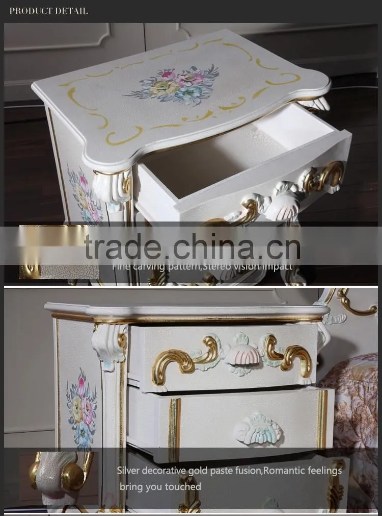 classical carved furniture antique reproduction french bedroom bedstand-Italian bedroom furniture