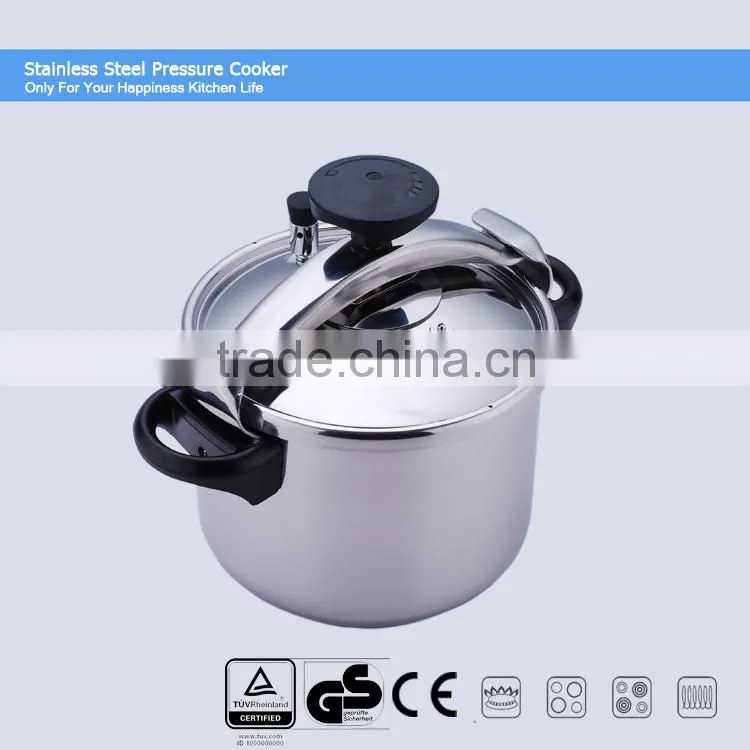 stainless steel industrial rice pressure cooker CSB 12L, 100% safety guarantee, suitable to all stoves