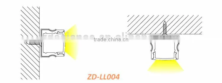 Recessed LED Linear Lighting Fixture Profile Aluminium LED 1M Aluminium LED Profile