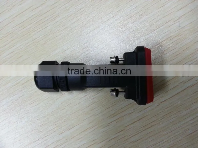 D-SUB DB solder type waterproof connector black shell
