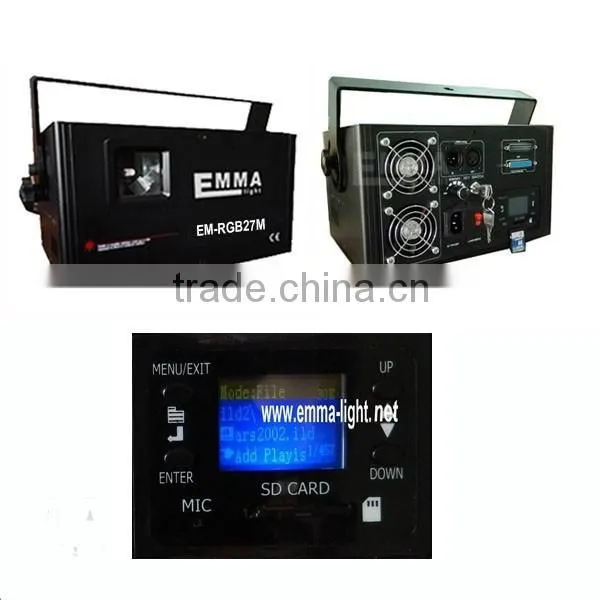 2015 New Design, Max.40Kpps Scanner System, ILDA Controlled, 4W mini laser light rgb