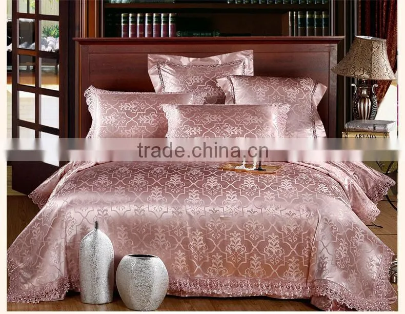 Jacquard 6-piece Bedding Set,100% silk