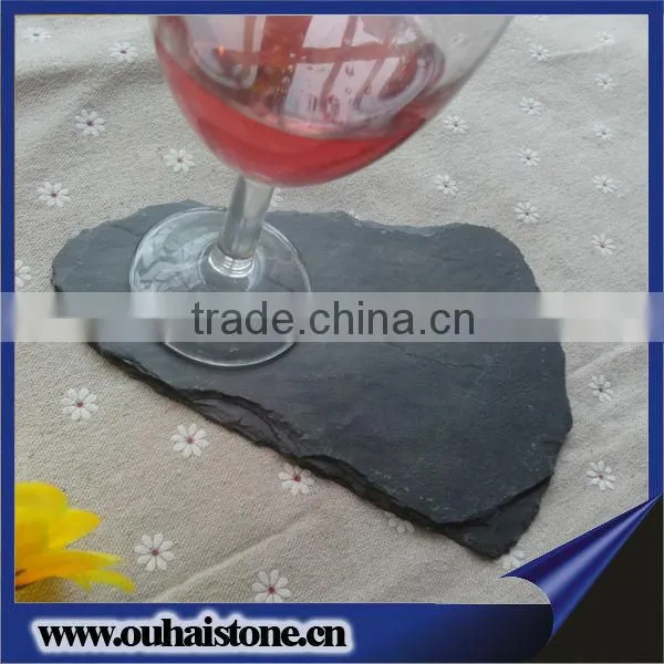 America acacia wood serving tray slate plate