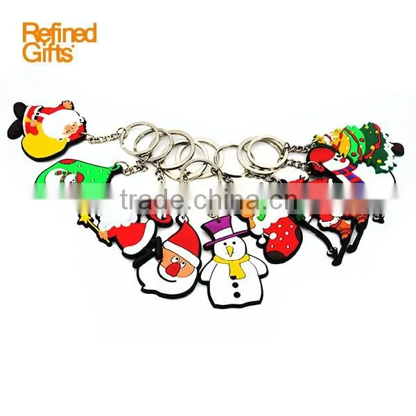 Personalized Customized Cheap Silicone Keychain for festival series