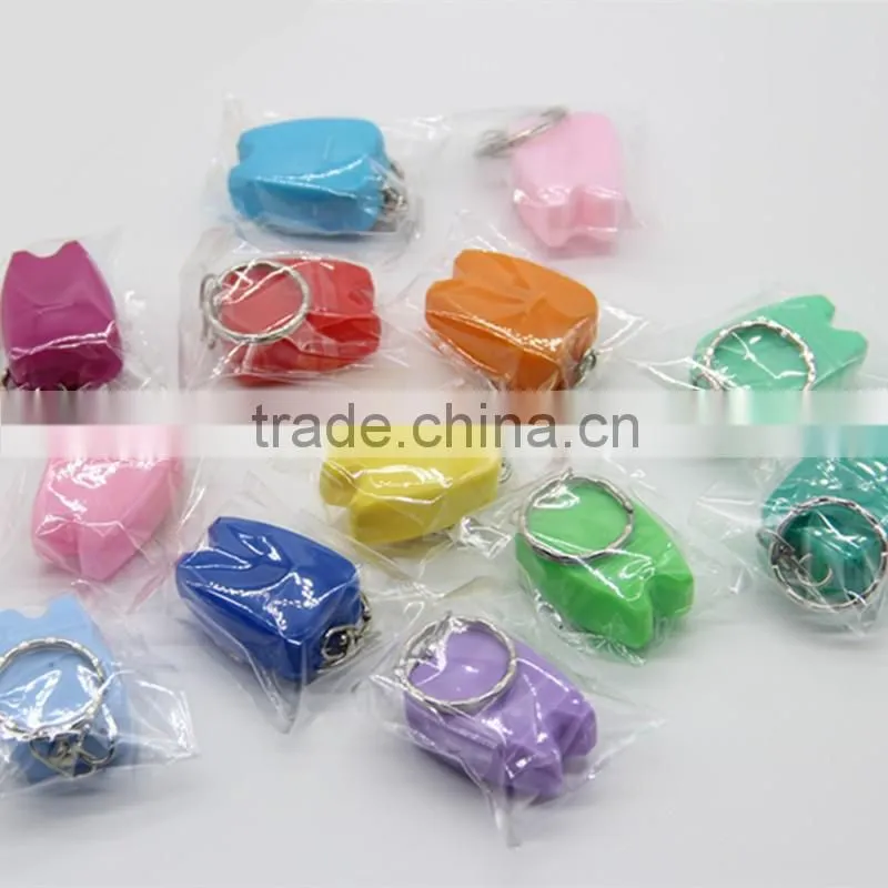 15m mint flavor tooth shape dental floss with FDA certificate