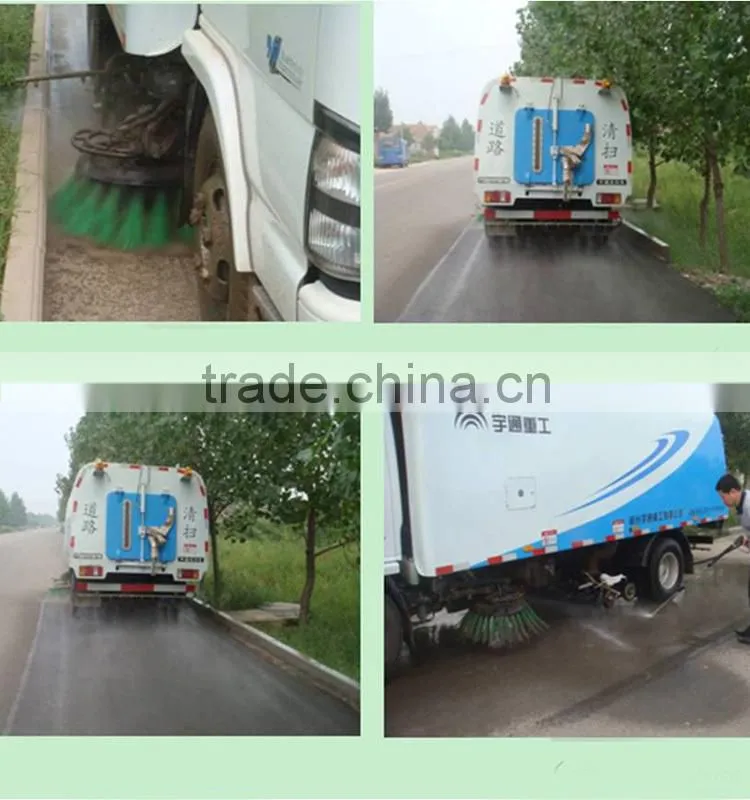 YUTONG Euro Four Emission Plain Coloured Green Road Washer Trucks