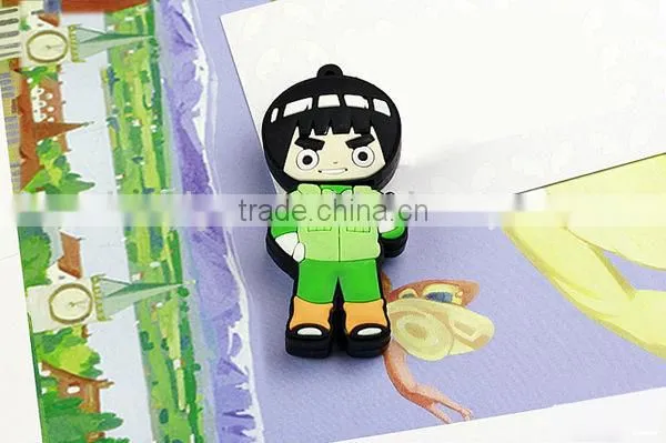 2013 the hottest cartoon design silicone USB cover for NARUTO