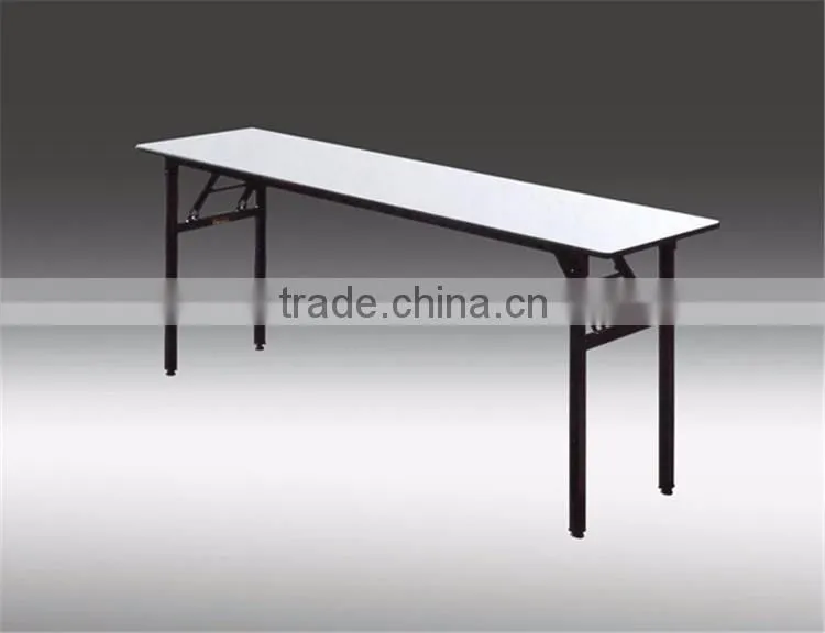 Latest different size white antique folding round wooden dining table for restaurant