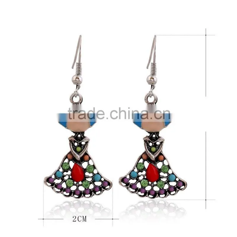 Best quantity amercian little girl beaded plating drop earrings
