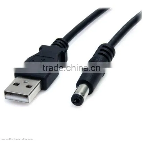 USB 2.0 to DC 3.5mm Barrel Connector Jack Power Cable 5v