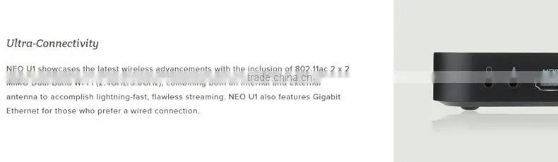 2016 Newest Android 5.1 tv box,bluetooth 4.1 amlogic s905 4k quad core android tv box MRX better than Minix NEO U1