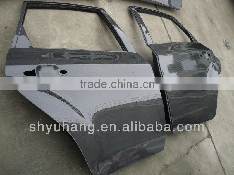 carbon fiber door before and after for GRB STI