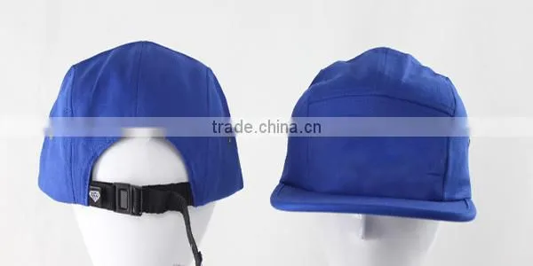 Promotional Flat Brim Plian 5 Panel Cap