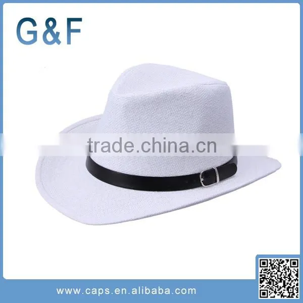 Hot Sale White Cowboy Straw Hat