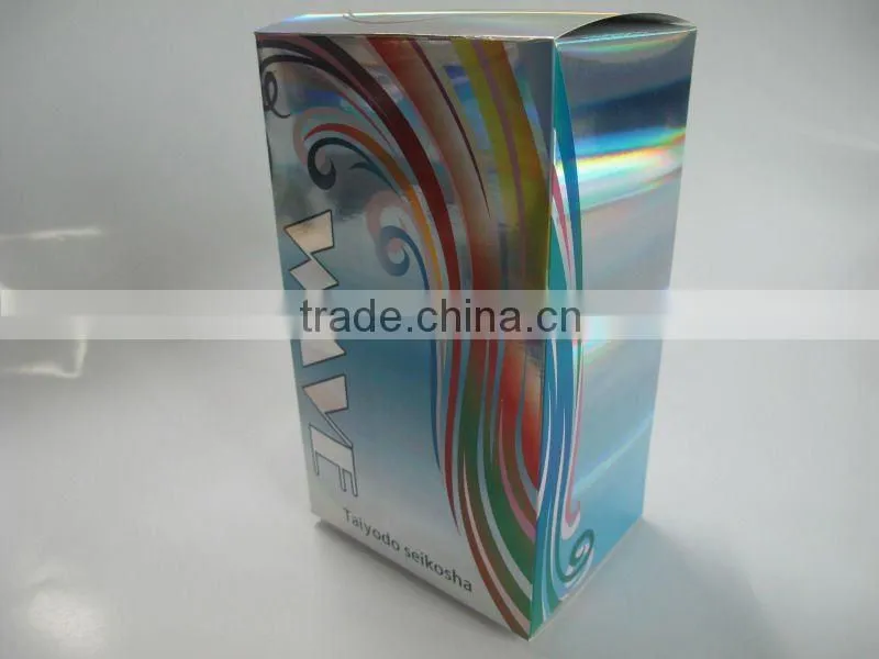PET/OPP hologram laminated paper packaging box