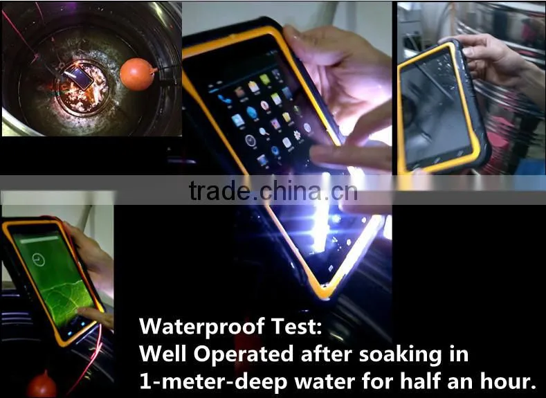 Industrial 7 inch Android 3G/4G Wifi/bluetooth handheld RFID tablet PC supplier