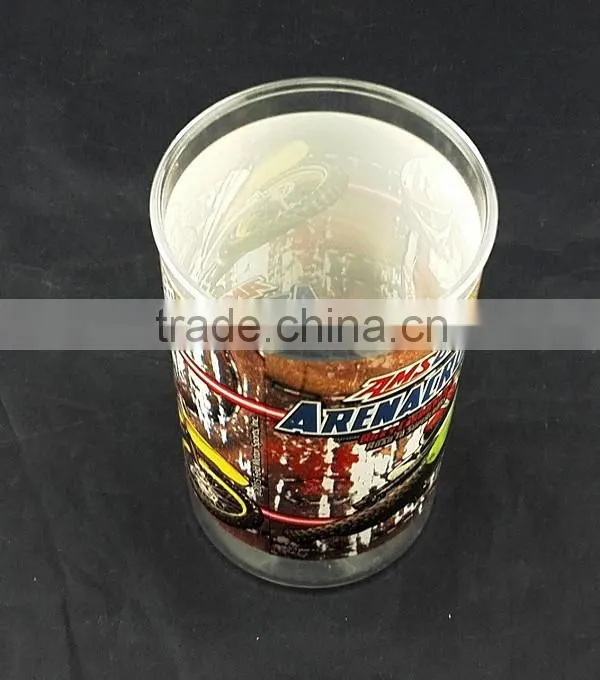 Customized single clear acrylic pen holder