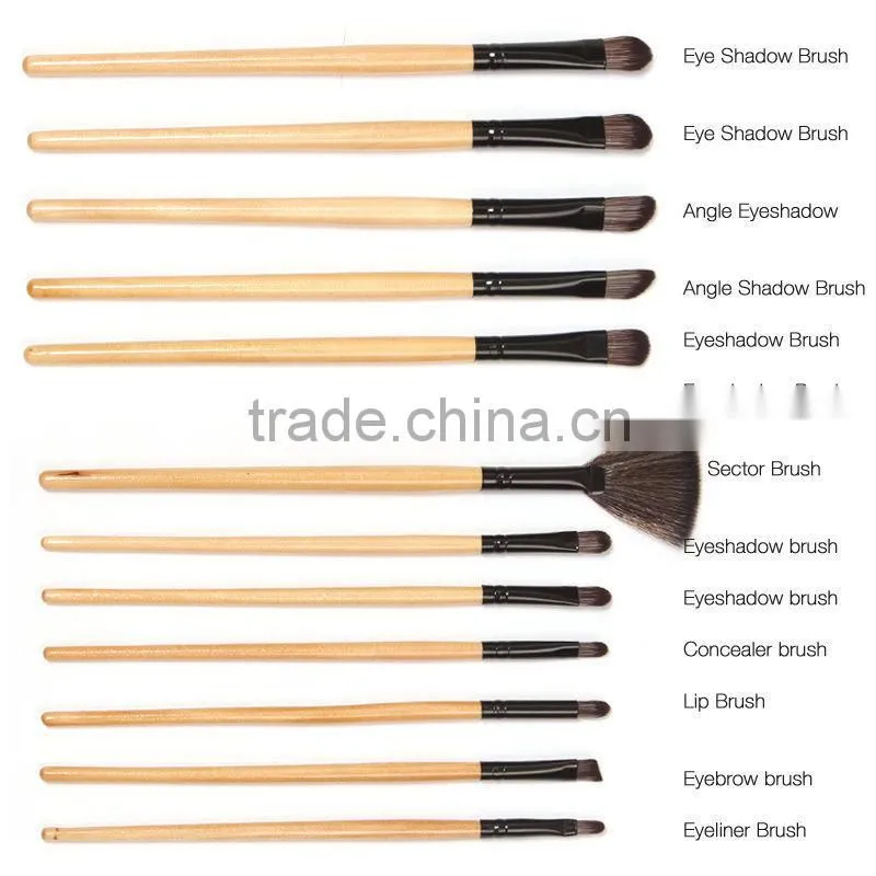 24Pcs Cosmetic Brushes Powder Foundation Eyeshadow Eyebrow Eyeliner Lip Brush