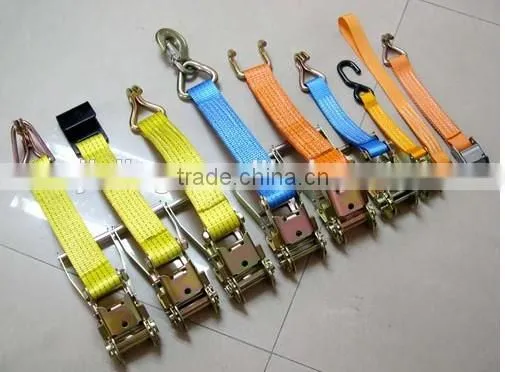 hot selling ratchet strap tie down strap lifting straps cargo lashing straps tire tie down strap