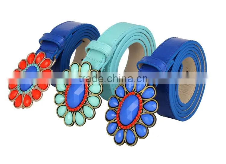 2015 Fashion Rhinestone PU Belts for Dress SWF-15070206