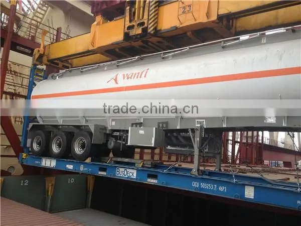 cimc leak proof structure 2 man holes steel shell 3 axle petroleum tank trailer