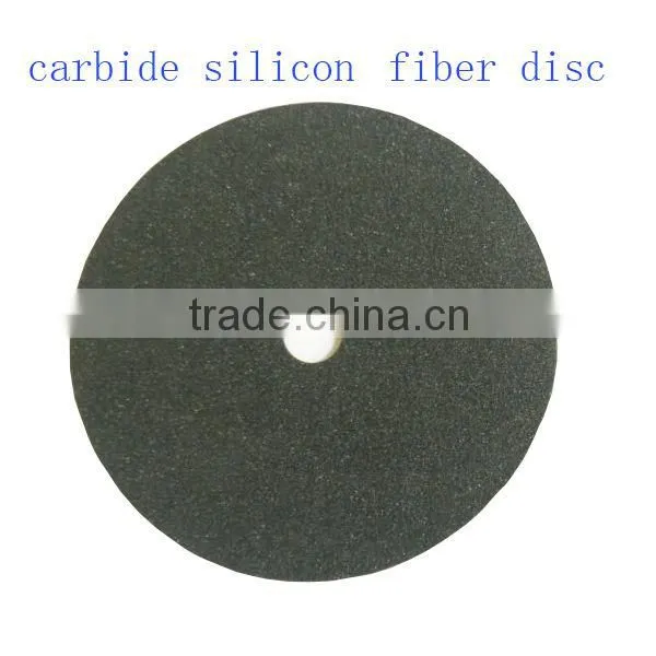 Abrasive aluminum oxide polishing and cleaning fiber disc