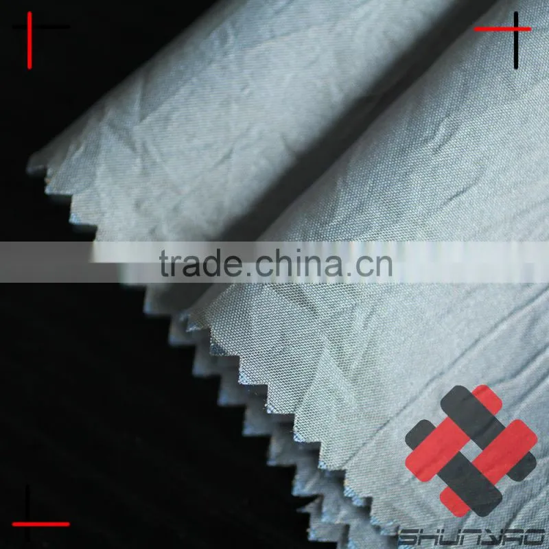 nylon polyester chameleon fabric np taffeta crushed