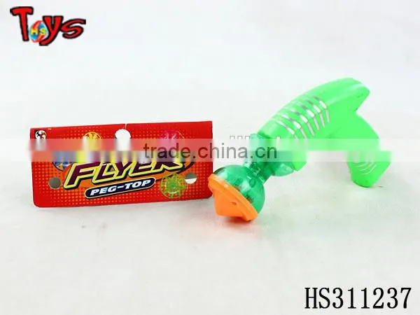 safe material reliable toy spinning top gun shot gun
