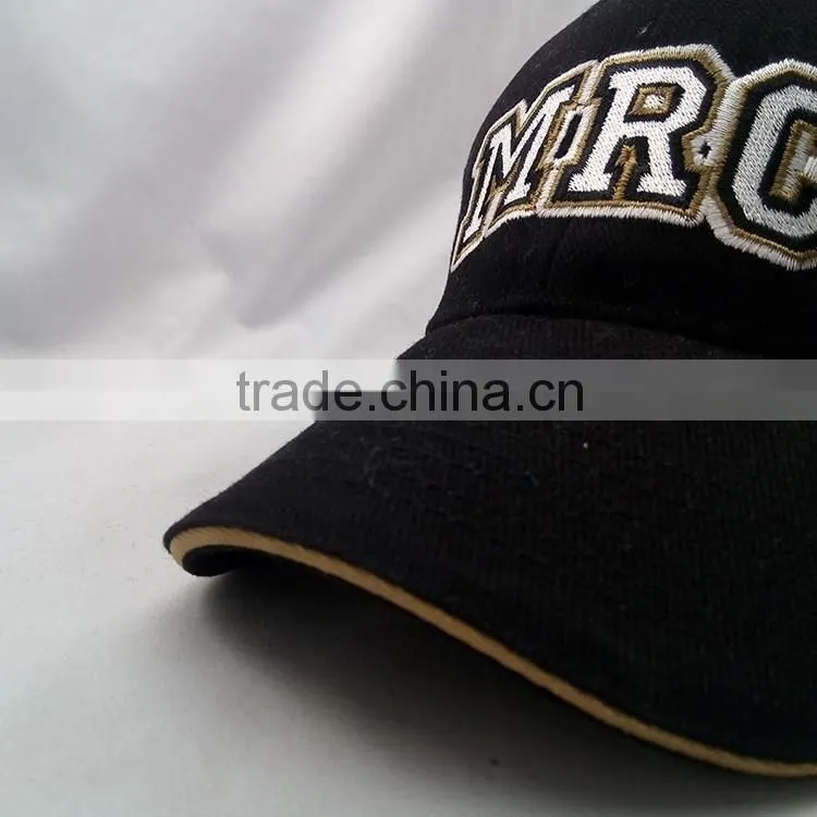 Wholsale OEM best quality applique baseball hats and caps