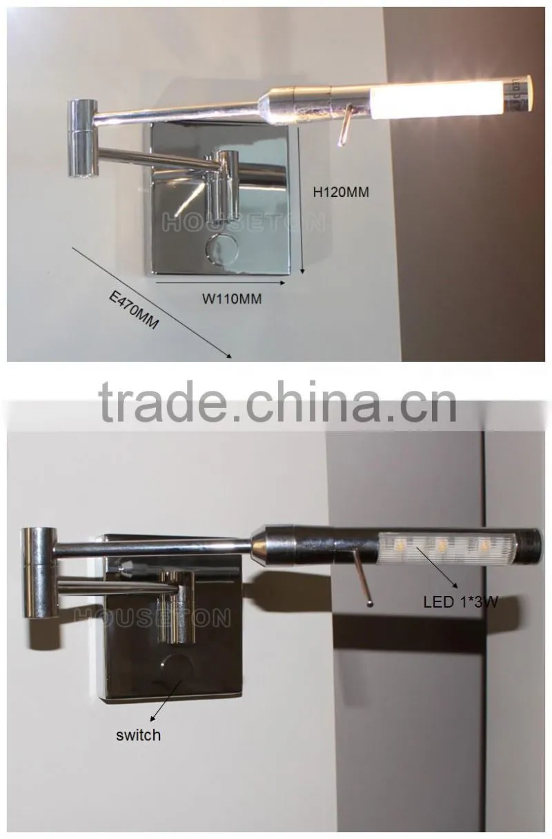 hotel reading led adjustable wall lamp,led adjustable wall lamp,adjustable wall lamp WL1064