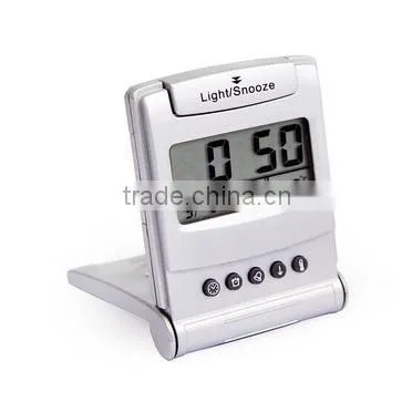 2014 new design promotional LCD small travel digital clock