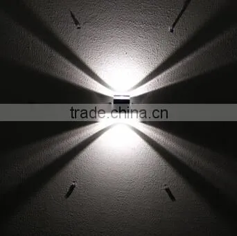W-013037 2*6W ip54 led wall light,modern led outdoor up and down wall light