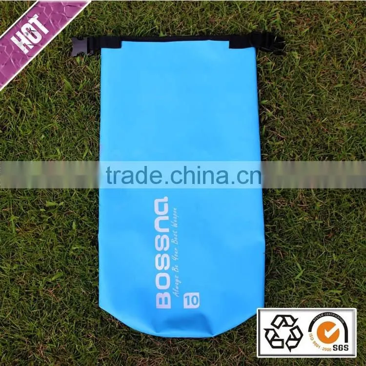 500D PVC Tarpaulin Waterproof Dry Bag with Shoulder Strap Dry Sack for Kayaking