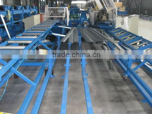Double Layer Metal Steel Roller Shutter Slat Roll Forming Machine With Saw Cutting