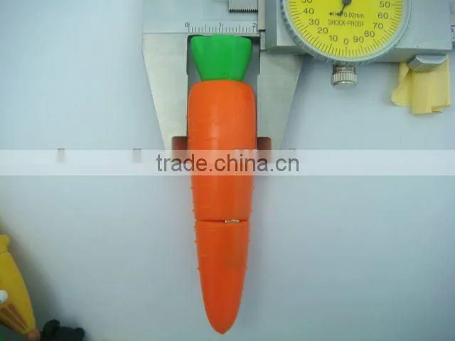 customize carrot 16 GB shaped USB drive/ PVC USB drive/label usb flash drive LFN-202