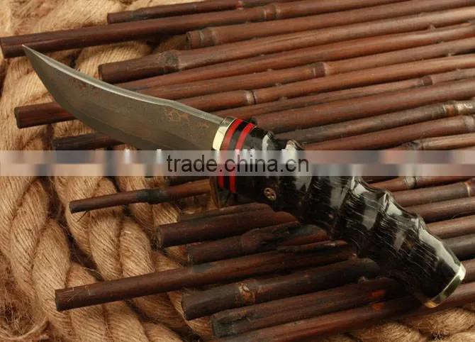 OEM new arrive Damascus straight knife for collection