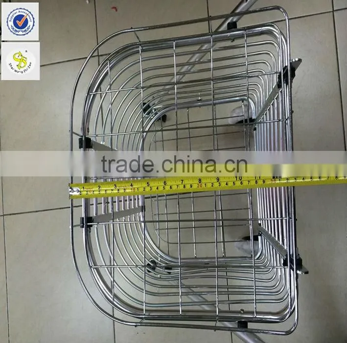 Foldable Wire Mech Shopping Cart RH-FC05 For Aluminum Foldable Shopping Trolley With Two Wheels