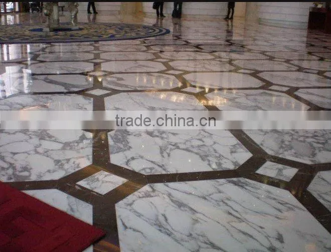 marble stair tile in big white flower