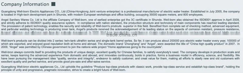 CE electric water boiler