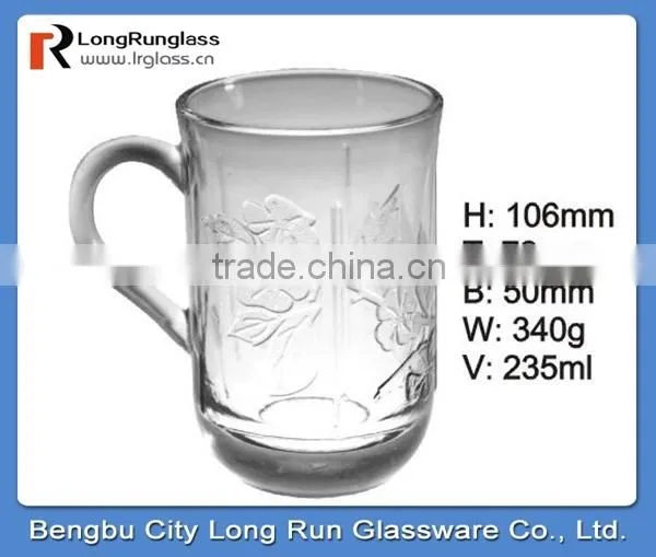 LongRun 8oz dinnerware transparent clear juice glass water glass milk glass with high quality