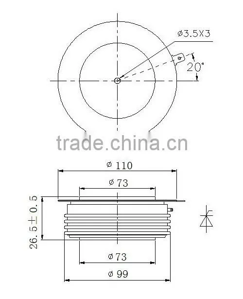 phase control thyristor KP2500(1900-3000V)