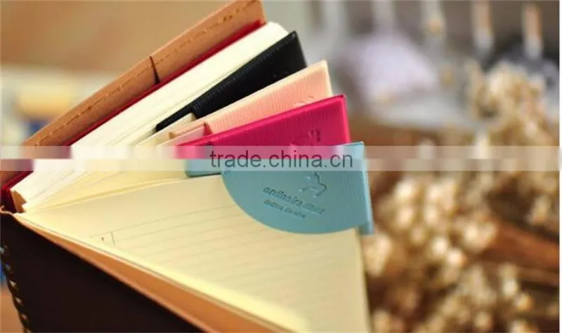 Wholesale Fan-shaped Protective Fancy PU Leather Bookmark for Gift