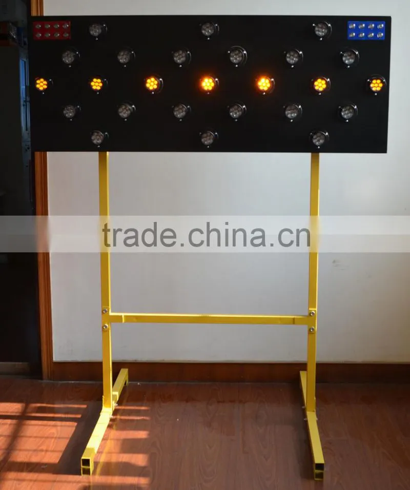 Solar power Traffic LED arrow board with stand bracket