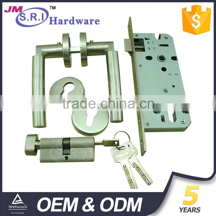 Solid stainless steel wood door handle , wholesale door hanldes , wenzhou door handle