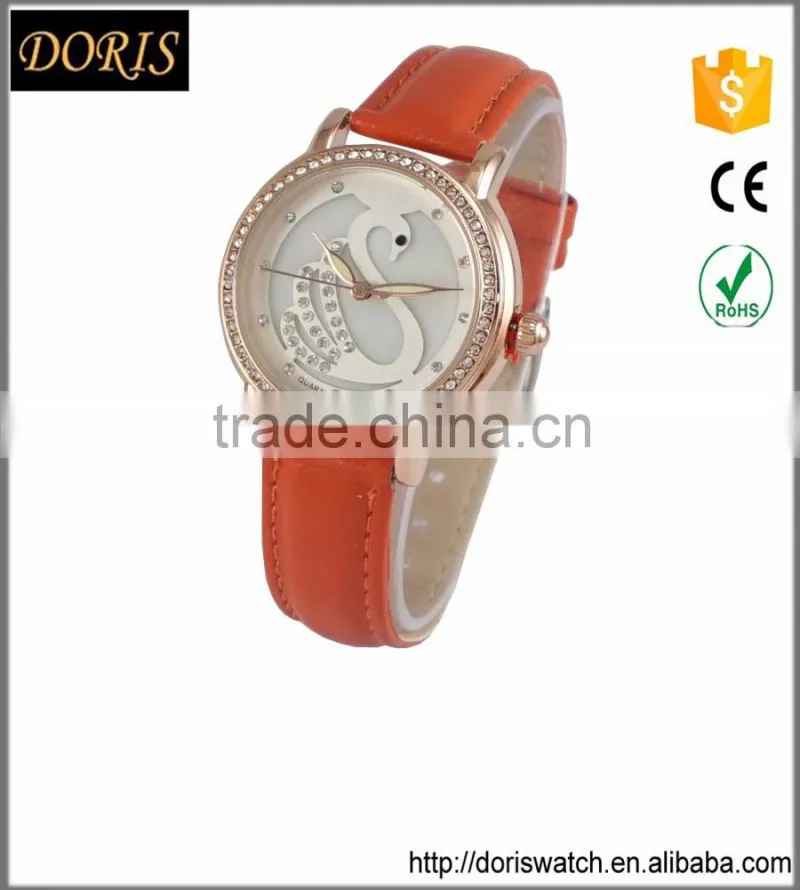 latest watches design for ladies quartz movement men leather watch