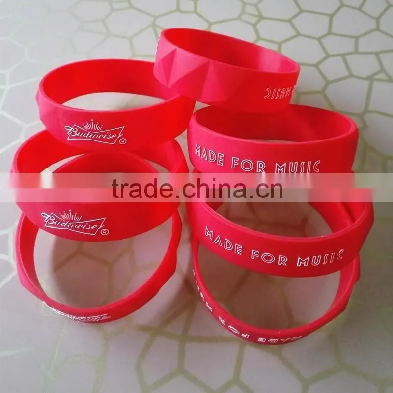 Cheap Custom Shape Silicone Bracelets
