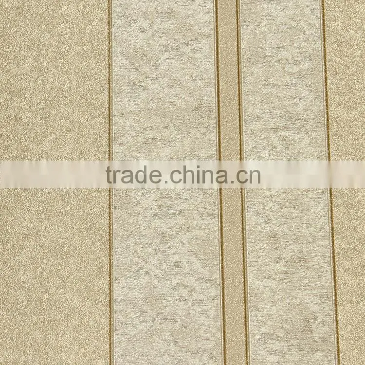black /gold/blue/ white stripe wallpaper for hotel rooms