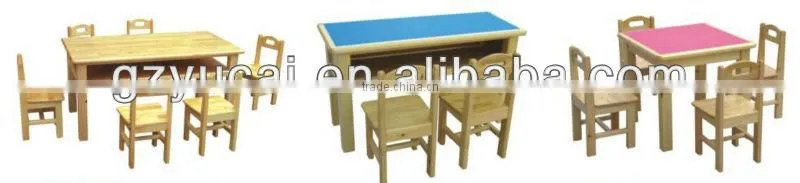 wood children study table and chair