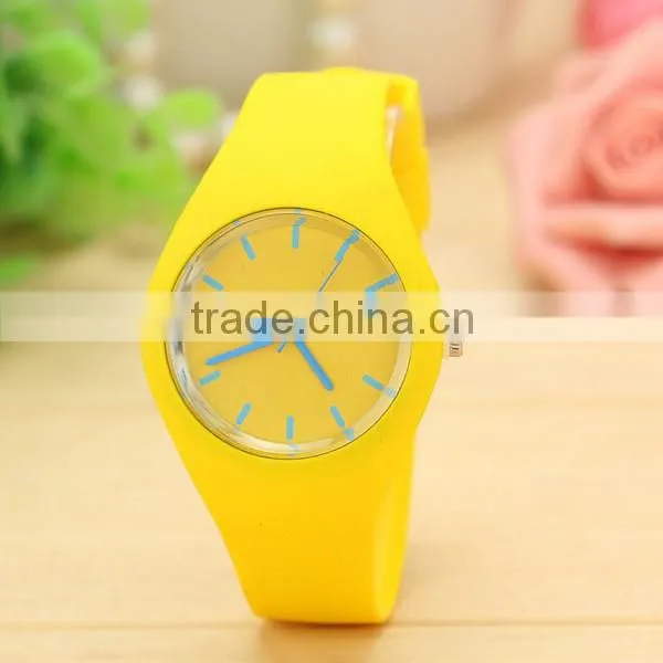 Custom Design Fashion Fruit Color Silicone Watch